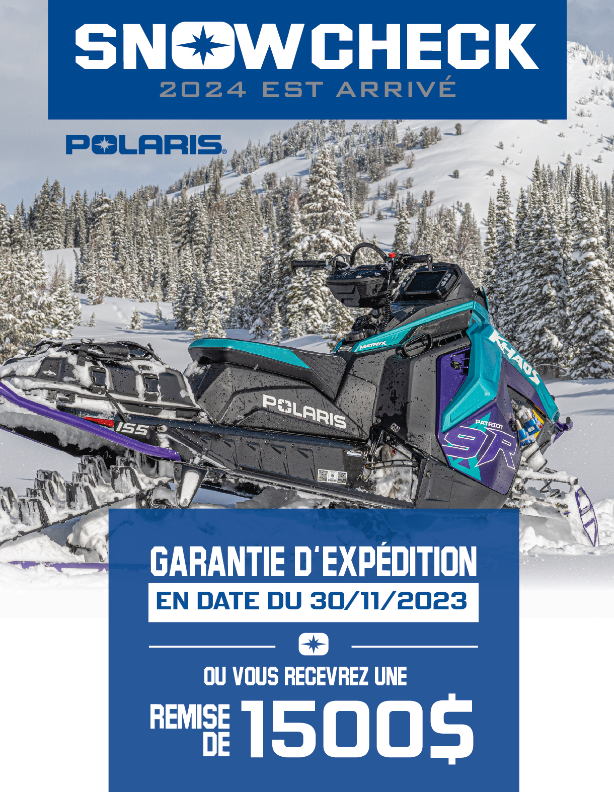 SNOWCHECK POLARIS 2024 Motos Illimitées Motos Illimitées
